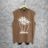 Purple Brand Distressed Tank T Shirts Distressed Sleeveless T-shirt Vest