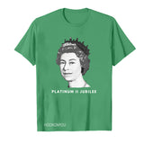Inspired by Queen's Platinum Jubilee 2022 Elizabeth 70 Years T-shirt Figure Short Sleeve T-shirt
