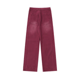 Men Jeans Side Ribbon Stitching Loose Casual