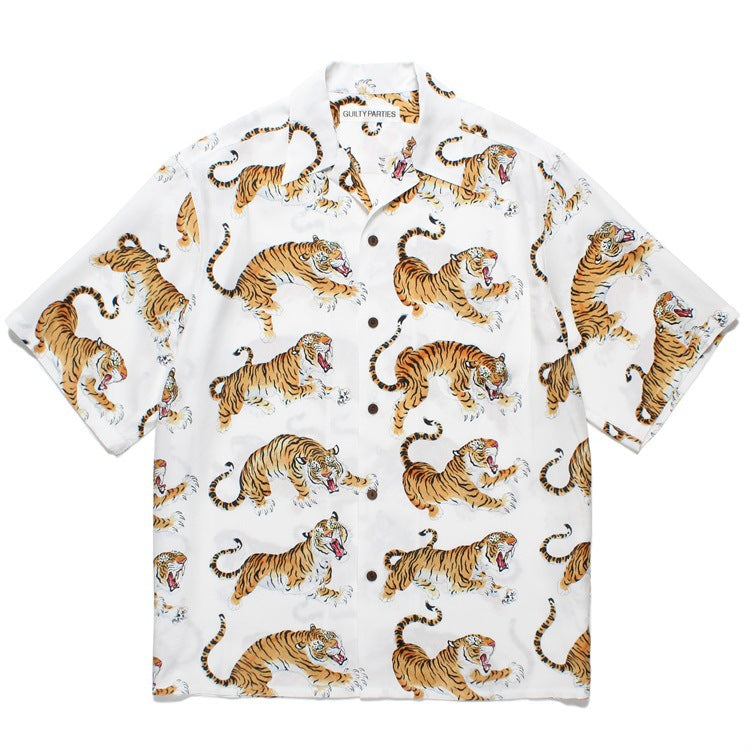 GUILTYPARTIES TIGER Shirts 24ss TIM LEHI Short Sleeve Shirt