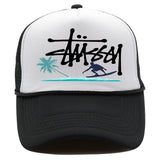 Stussy Hat Printed Truck Mesh Cap Outdoor Surfing Casual Sun Hat