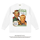 Unisex Long Sleeve Shirt Autumn and Winter Long Sleeve T-Shirt Loose
