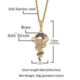 Jewelry Hip Hop Kobe Black Mamba Viper Cross Pendant Necklace Angel Pieces Animal