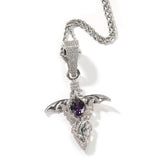 Jewelry Devil's Sword Wings Cross Pendant Copper Zircon Armament St. Valentine's Royalty