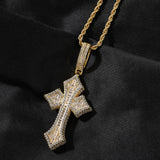 Jewelry Zircon Cross Pendant HIPHOP Rap Necklaces Crosses St. Valentine's Spectrum Royalty