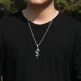 Jewelry Hip Hop Chinese Dragon Cross Miniature Zircon Pendant Royalty Crosses Jesus Pieces