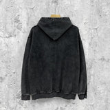 Purple Brand Distressed Hoodie Fashion Old Loose Hooded Sweater