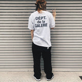 Gallery Dept T-Shirt Alphabet Slogan Short Sleeve T-Shirt