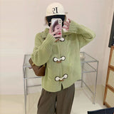 Women Knitted Cardigan Loose Knitted Cardigan Sweater