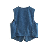 Women Vest Denim Vest