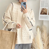 Women Pullover Sweater Soft Glutinous Knitted Sweater