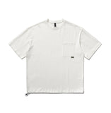 Men T-shirt Solid Color White Pure Cotton Thick