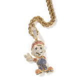 Jewelry Trendy Brand Anime Cartoon Pendant Hip Hop Full Diamond Spectrum Animal