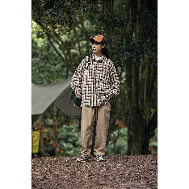 Unisex Shirt Retro Plaid Shirt