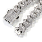 Bracelet Spring Buckle Four-Row Diamond Bar Cuban Bracelet Full Diamond St. Valentine's Spectrum