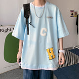 Men T Shirt Summer Thin Loose All-Matching