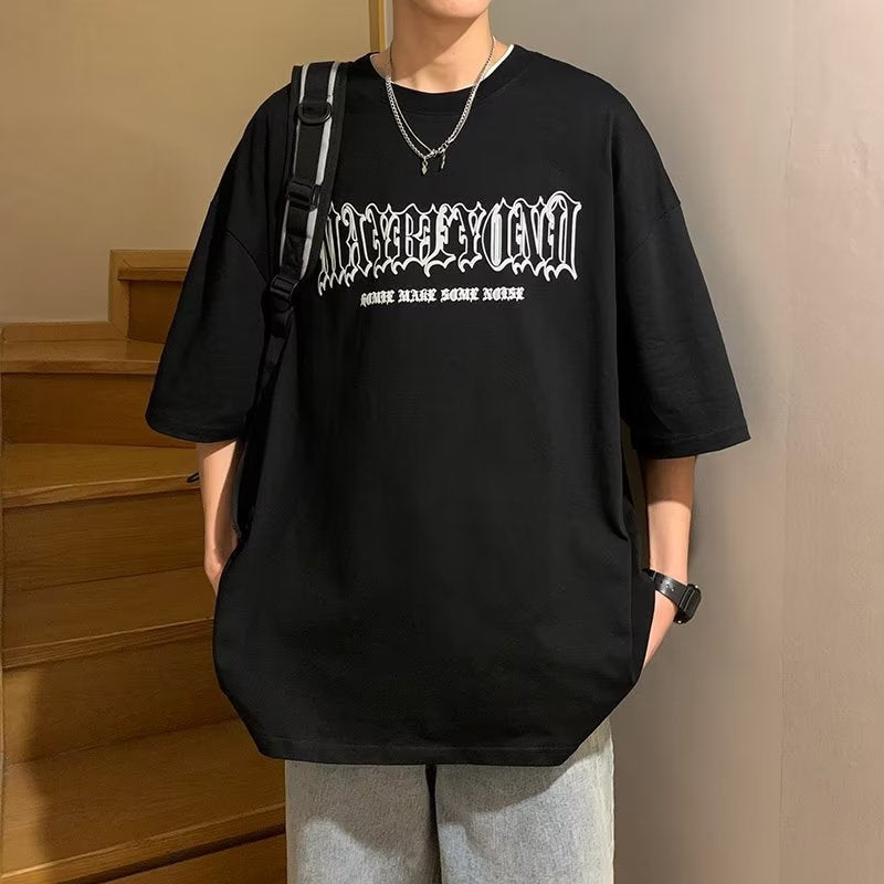 Men T Shirt Cotton Oversize Heavy Weight