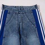 Men Jeans Side Stripes Stitching