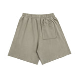 Men Shorts Embroidered Cotton Loose Summer Frayed Sports