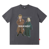 Men T-Shirt Retro Loose Bottoming Shirt