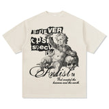 Unisex T Shirt Summer Print Short Sleeve