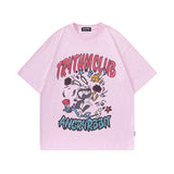 Men T-Shirt Retro Gradient Oversize
