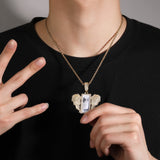 Jewelry Creative Ins Wind Rectangle Wings Animal Spectrum St. Valentine's