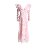 Bohemian Dress Vintage Embroidered V-neck Dress