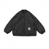 Unisex Coat Diamond Lattice Coat Loose Baseball Uniform