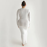 Women Dress Sexy Knitted Stretch Dress