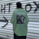 Men T Shirt Heavy Vintage Distressed Pure Cotton