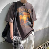 Men T Shirt Loose Trendy Summer