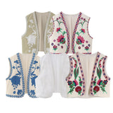 Women Vest Casual Vest Embroidery
