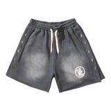 Hellstar Shorts Wash Black Old Casual Shorts Hot Pants
