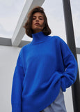 Women Work Business Casual Sweats Loose Casual Sweater Turtleneck Sweater