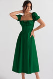 Women Dress Summer Elegance Lace-up Dress