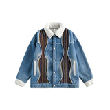 Unisex Coat Retro Loose Couple's Lambswool