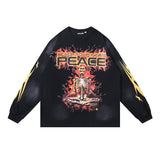 Hellstar long-sleeve T-shirt autumn, loose long-sleeve T-shirt