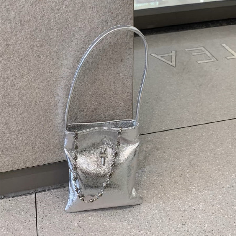 Chh Chrome Heart Leather Chain Shoulder