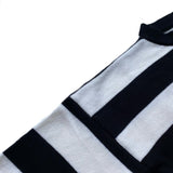 Kapital Sweater Vintage Black and White Stripe Trendy Idle Style Embroidered Crew Neck Letter Loose Sweater