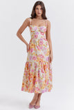 Women Dress Sweet and Spicy Suspenders Solid Color Broken Dress