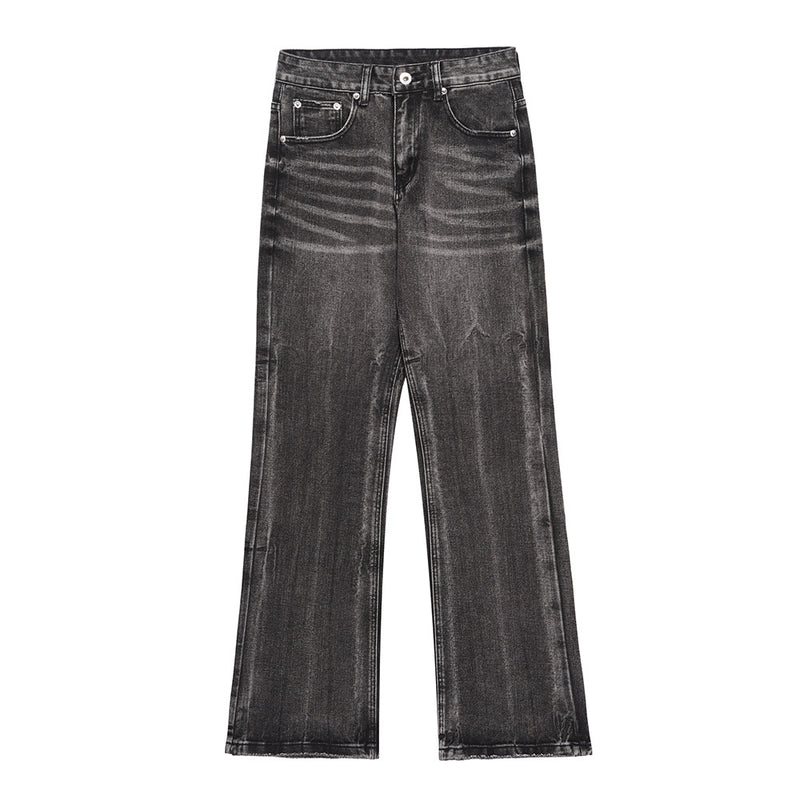 Men Jeans Distressed Trousers Loose Hole