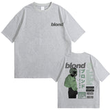 Rapper Frank Double Sided Print T Shirt Rap Men's Blond