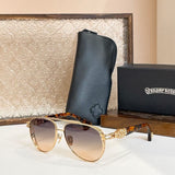 Chrome Hearts Sunglasses Cool Tide Titanium Box Luxury Sunglasses