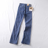 Women Jeans Stretch Split Bell-Bottom Pants