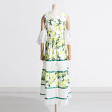 Bohemian Dress off-Shoulder Three-Dimensional Flower Dress