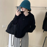 Women Pullover Sweater Loose Thick Sweater