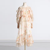 Bohemian Dress Vintage Girly Style Petals Dress