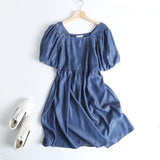 Women Dresses Temperament Slimming Lyocell Denim Dress