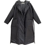 Women Cotton Coat Loose and Lazy Style Hooded Jacket